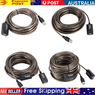 $16.29 • Buy USB Extension Cable Male To Female Active Repeater Network Card Extender Cord