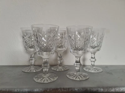 £15.99 • Buy 5 X  Edinburgh Crystal Highland Cut Wine Glasses. VGC 