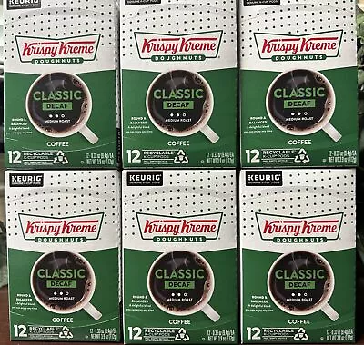 Krispy Kreme Doughnuts Classic Decaf Coffee K-Cups 72 Cups. • $33