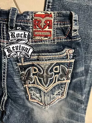 Men’s Size 36x32 Rock Revival Jeans - STRAIGHT  FIT - BRAND NEW!!! • $125