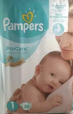 Pampers Nappies Procare Premium Protection Size 1 38  2-5kg  • £9.95