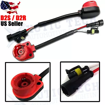 $10.28 • Buy 2x D2S D2R D2C Socket Converter Adapter For High Low Beam HID Headlight Retrofit