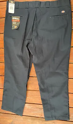 NEW Dickies 874 Mens 46 X 30 Original Fit Work Pants Wrinkle Resistant Dark Navy • $29.95