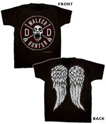 The Walking Dead Daryl Dixon Wings Back Black T-shirt Official Licensed -OOP • $15.95