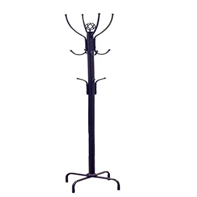 Metal 8-Hook Coat Tree Stand Purse Hanger Hat Rack 6 Ft Hallway Entryway Mudroom • $40.84