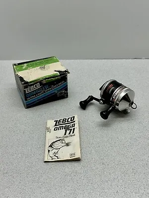 $18.50 • Buy Vintage Zebco Omega 171 Spin Cast Fishing Reel With Box