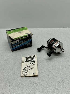 $18.50 • Buy Vintage Zebco Omega 171 Spin Cast Fishing Reel With Box