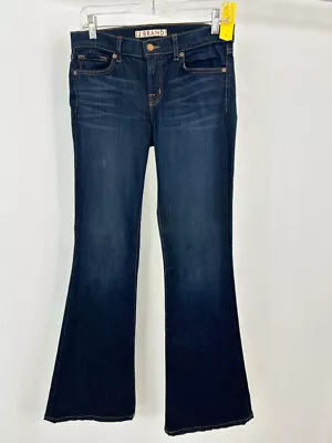 J BRAND Babe Mazzaro Flare Jeans Women Size 6 Waist 28 DARK BLUE DENIM Pants • $41.99