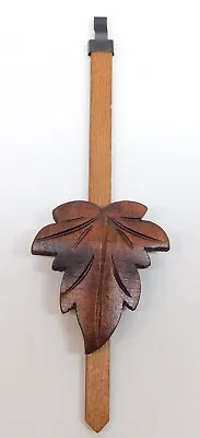 Cuckoo Clock Pendulum 2.5  Maple Leaf Style NEW Brown German Made 7 1/2  Length • $11.54