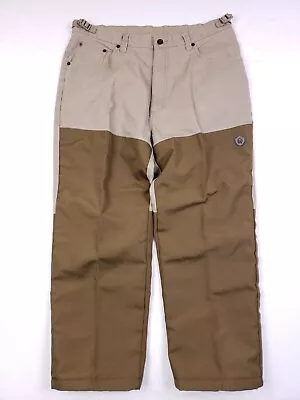 Game Winner Brush Pants Mens Large 36x26  Tan Outdoors Field Hunting Hiking • $24.87