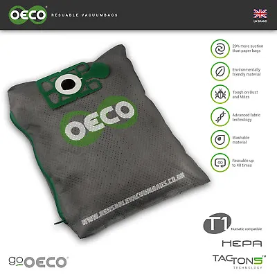 OECO®  Karcher Reusable Hoover Vacuum Dust Bag 10/1 T 7/1 T 9/1 T 10/1 T 12/1  • £11.95
