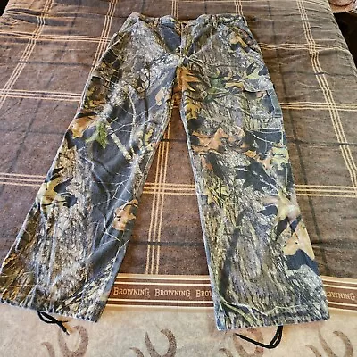 Fieldstaff Camo Pants Mens Size 42x31 Mossy Oak Camouflage Cargo Outdoor Hunting • $18.97