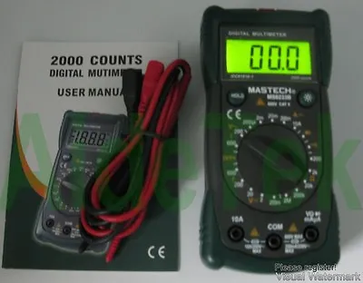 MS8233B 19-range Tester Multimeter  Hold Diode Buzz AC DC Non-contact Backlight • $29.16