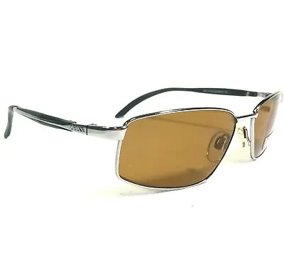 £166.56 • Buy Carl Zeiss Sunglasses Mod.15719-300 Black Silver Rectangular Frames W Brown Lens