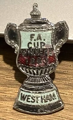 West Ham United FA Cup Winners 1980 Enamel Badge - Missing Pin • £7.50