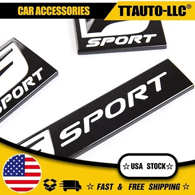 3x Black White F-Sport Emblem Fender Rear Side Badge For IS-F GS F RC IS250 350 • $16.49