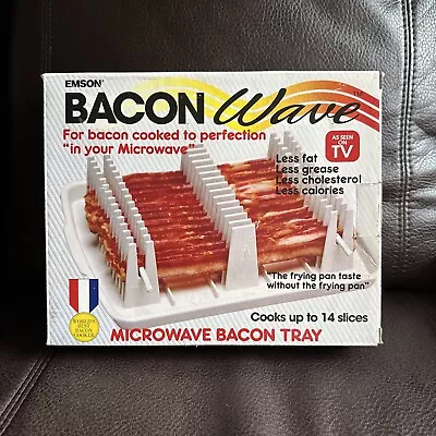 Emson Bacon Wave Microwave Bacon Tray New In Box!!! • $7