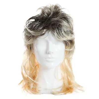 Adults Tiger King Mullet Wig Costume Accessory Set Mens Joe Exotic Tv Show • £13.99