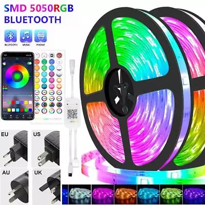 LED Strip Light Tape Rgb Smd 2835 5050 Bluetooth 12v LED Lamp Ribbon Colorful Ch • $17.99