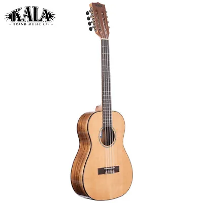 Kala KA-SCAC-B8 Gloss Solid Cedar Top Acacia Body 8-String Baritone Ukulele • $399