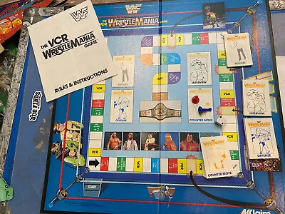 WWF Wrestlemania VCR Board Game / Great Condition / No Tape Incomplete • $7.75