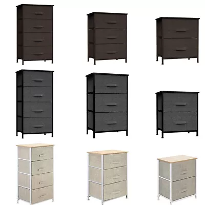 2/3/4/5/7 Bins Chest Drawers Dresser Storage Shelf Organizer Cabinet Bedroom Set • $33.85