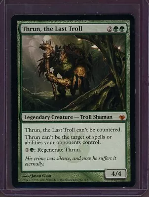 MTG Thrun The Last Troll LP Mirrodin Besieged 2011 Next Day Ship (JankNDthings) • $4.95