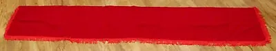 Beautiful Vintage Red Velvet Table Runner ~ 13 1/2” X 85  ~  New Condition • $24.95