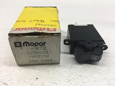 Mopar NOS 1984-1989 Dodge Charger Omni Rear Window Defroster Switch 5209985 • $15