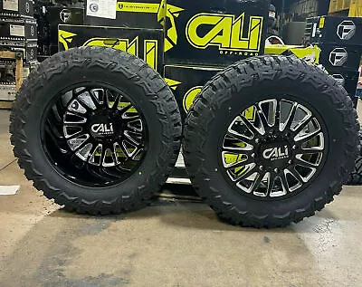 20  Cali Summit Dually Wheels 35  MT Tires Package 8x6.5 Dodge Ram 2500 3500 • $4464.05