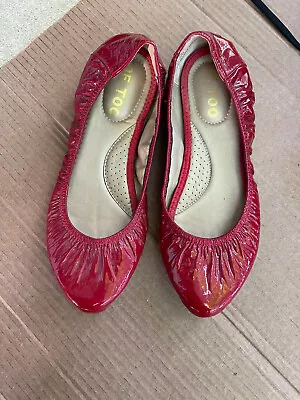 Me Too Patent Leather Ballet Flats Red SIZE 7M • $29.99