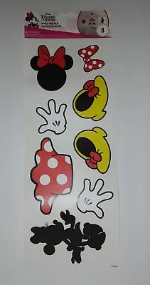 8 RARE  Disney MINNIE MOUSE Wall Decals Stickers Scrapbook 1 Sheet BRAND NEW USA • $5.99