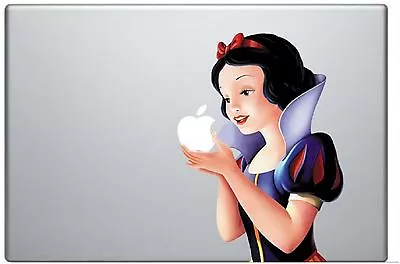 $10.59 • Buy Snow White Holding Apple 13 Inch MacBook Pro / Air Vinyl Decal Sticker