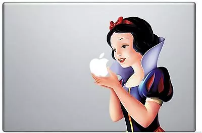 Snow White Holding Apple 13 Inch MacBook Pro / Air Vinyl Decal Sticker • $10.59