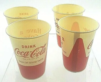 Lot Vintage Lily Coca Cola Vending Machine Wax Paper Cups 785 Sign Good Taste  • $15.94