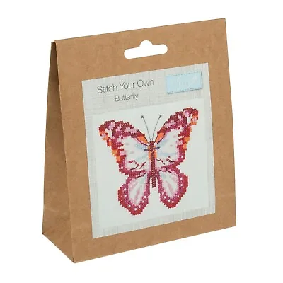 £7.99 • Buy Butterfly -  Trimits Mini Counted Cross Stitch Kit - Beginners Children #Z106T