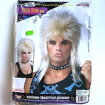 Forum Novelties Inc Unisex Blonde Rocker Wig Halloween Cosplay Costume  • $11.63