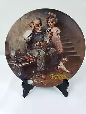 Norman Rockwell Collector Plate TheCobbler Limited Edition Knowles Numbered Ed • $14.40