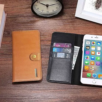 Shockproof Detachable 2 In 1 Leather Wallet Case Card Holder For IPhone Samsung • $23.74