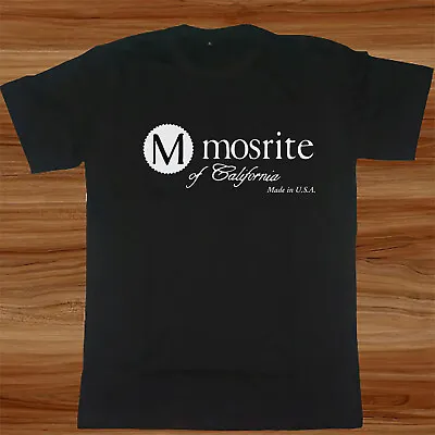 Mosrite Guitars And Basses Logo Black T-Shirt Size S To 5XL • $28
