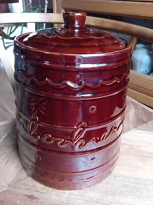 Vintage Marcrest Stoneware Daisy Dot Cookie Jar With Lid - USA • $16