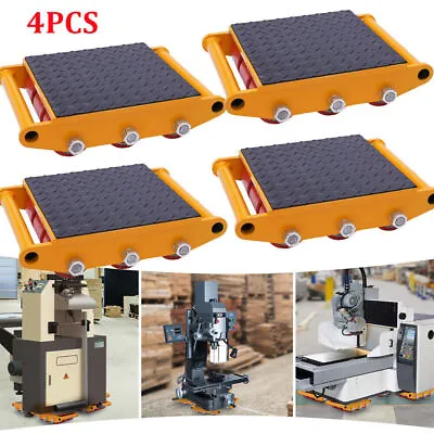4pcs 15Ton Machinery Mover Heavy Machine Dolly Equipment Roller Skates 9 Rollers • $525