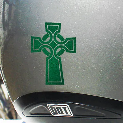 Celtic Cross Reflective Decal For Your Bike Motorcycle Or Helmet #676R • $7.24