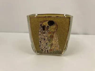 Goebel Artis Orbis Gustav Klimt Glass Votice Candle Holder 2 3/4  • $26.99