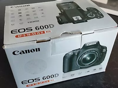 Canon 600d Kit 18.0mp SLR Camera With Brand New EF-S 18-55mm F3.5-5.6 IS II Lens • £175