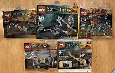 LEGO The Lord Of The Rings & Hobbit Polybag Lot Of 5 Elrond New In Sealed Bags • $175