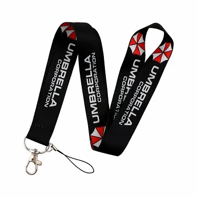 Resident Evil Game Umbrella Corporation Logo Black ID Badge Holder Lanyard • $5.99