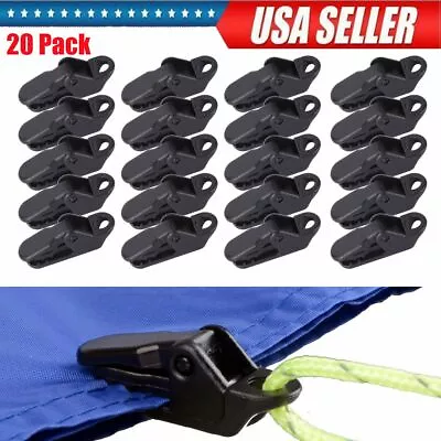 $8.07 • Buy 20pcs Camping Awning Canopy Clamp Clip For Car Boat Cover Emergency Tent US