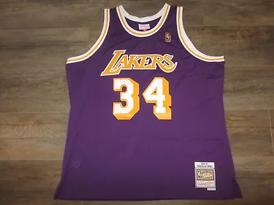 Shaquille O'Neal Los Angeles Lakers Mitchell & Ness NBA Jersey Swingman 2XL Sewn • $67.89