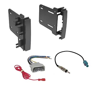 Double DIN Stereo Dash Kit Harness Antenna For 2007-2018 Chrysler Dodge Jeep • $13.75